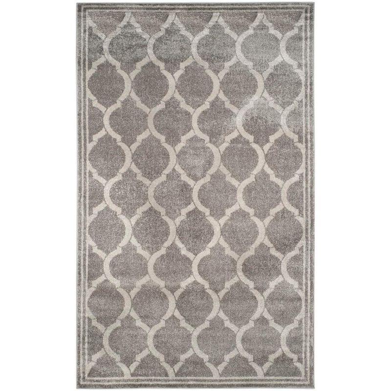 Amherst AMT415 Power Loomed Indoor Area Rug - Grey/Light Grey - 5'3"x8' - Safavieh