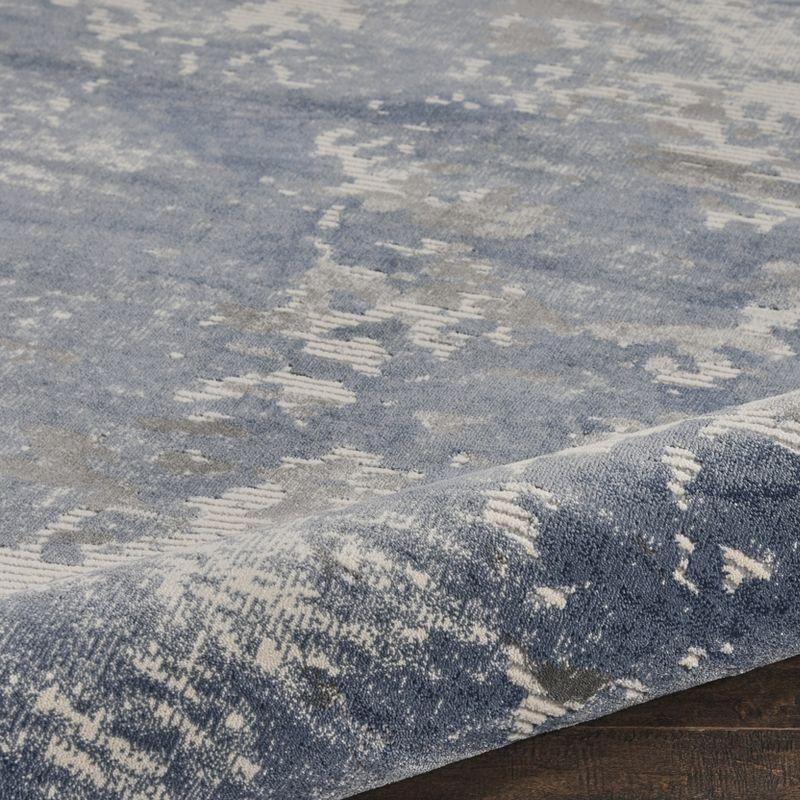 Nourison Rustic Textures Modern Brushstrokes Indoor Area Rug Grey/Blue 9'3" x 12'9"