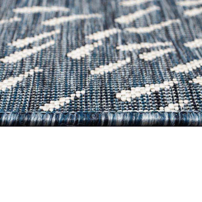 Liora Manne Carmel Vintage Floral Indoor/Outdoor Rug Navy 3'3" x 4'11"