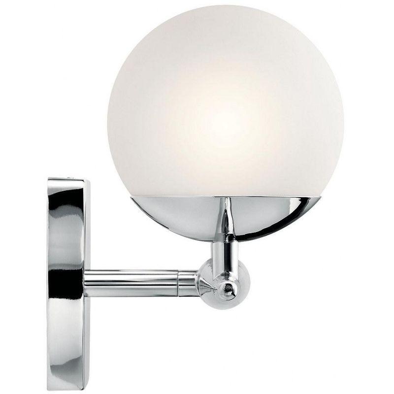 Jasper 32.25" Chrome Halogen Vanity Light with Globe Shades