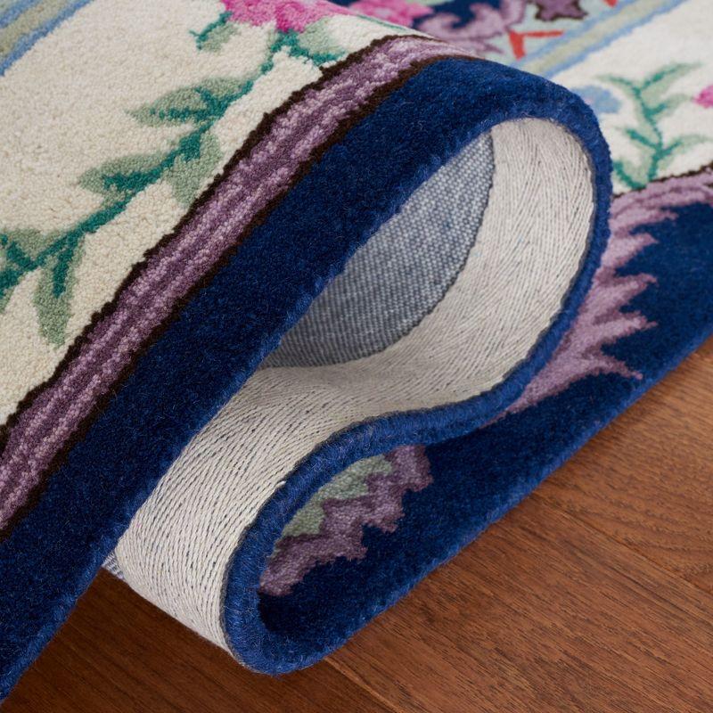 Bellagio BLG535 Hand Tufted Area Rug - Navy/Ivory - 5'x8' - Safavieh.