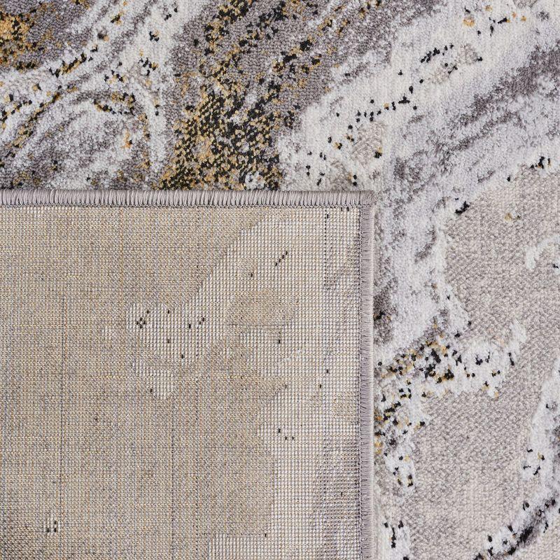 Amelia ALA277 Machine Made Indoor Accent Rug - Grey/Gold - 2'x4' - Safavieh