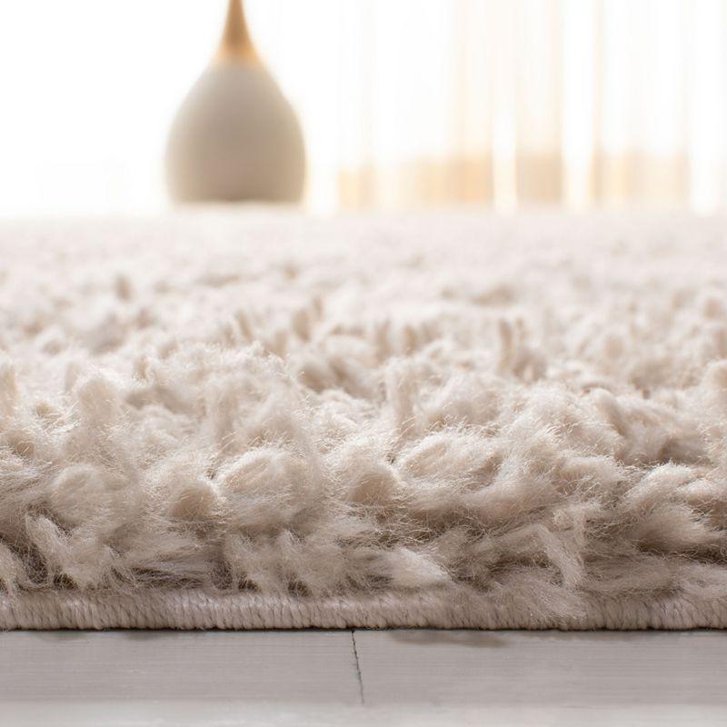 August Shag AUG200 Power Loomed Indoor Area Rug - Beige - 9'x12' - Safavieh