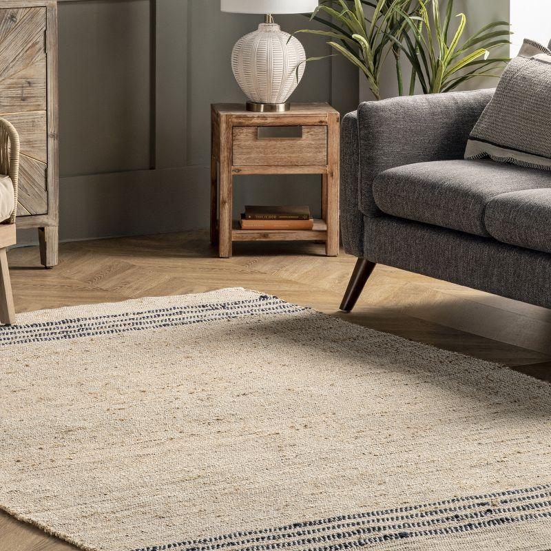 Lauren Liess x Rugs USA Meadow Striped Jute Area Rug