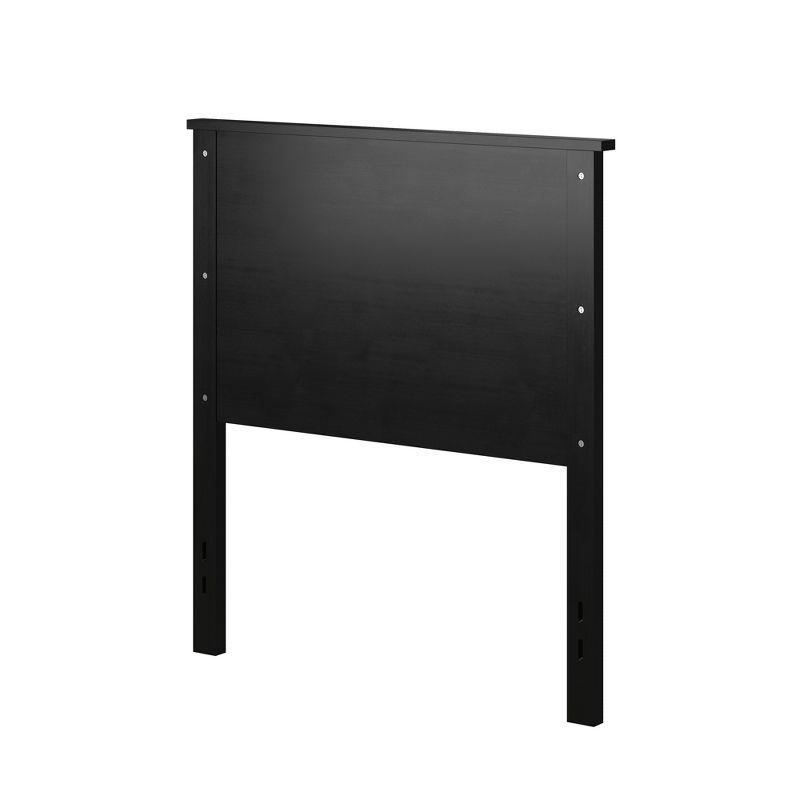 Glenwillow Home Farmhouse Style Wood Panel Headboard in Black, Twin Size