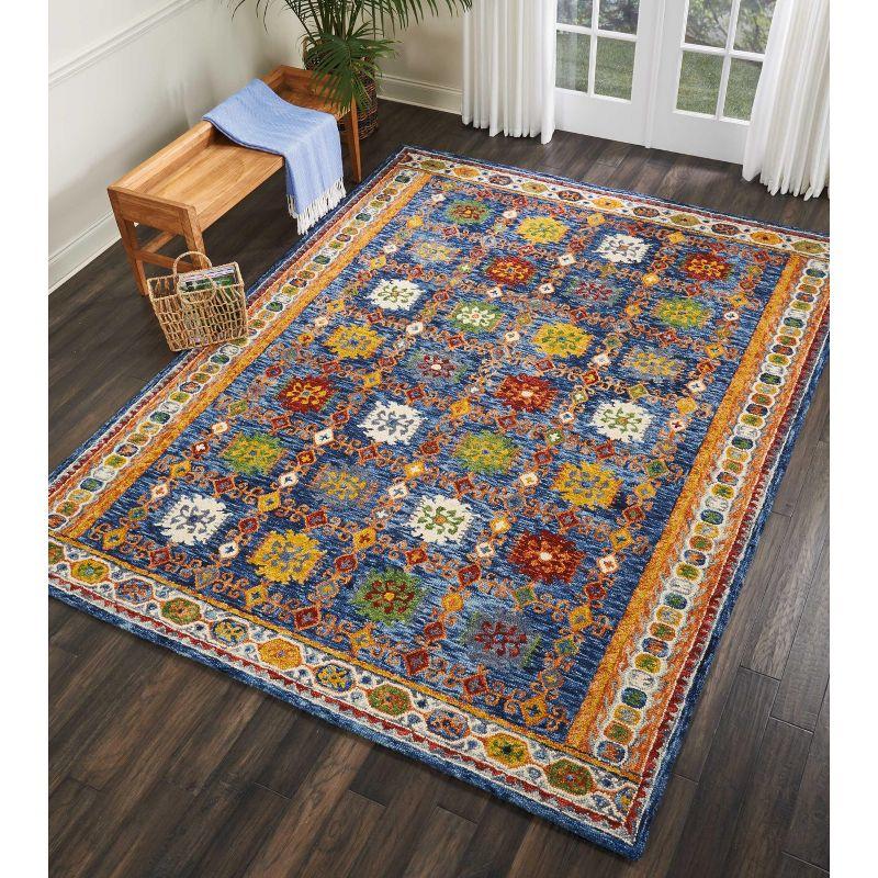 Nourison Vivid Navy Indoor Area Rug VIV09 8'X10'6"