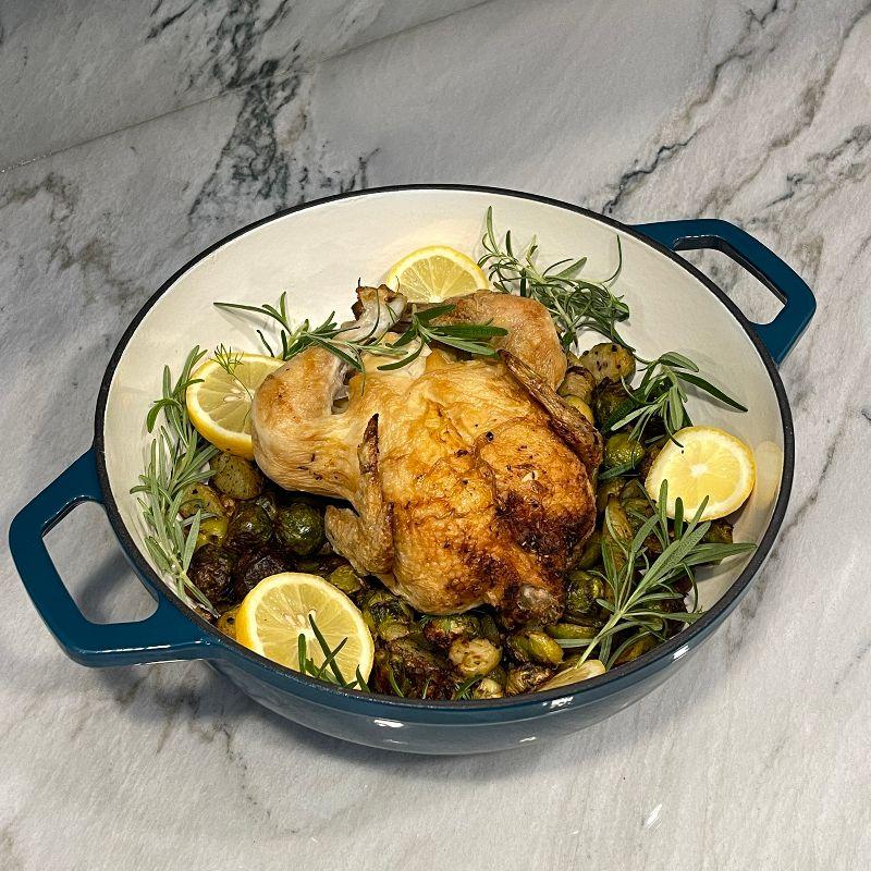 Lexi Home Lexi Home 5 qt. Enameled Cast Iron Round Braiser