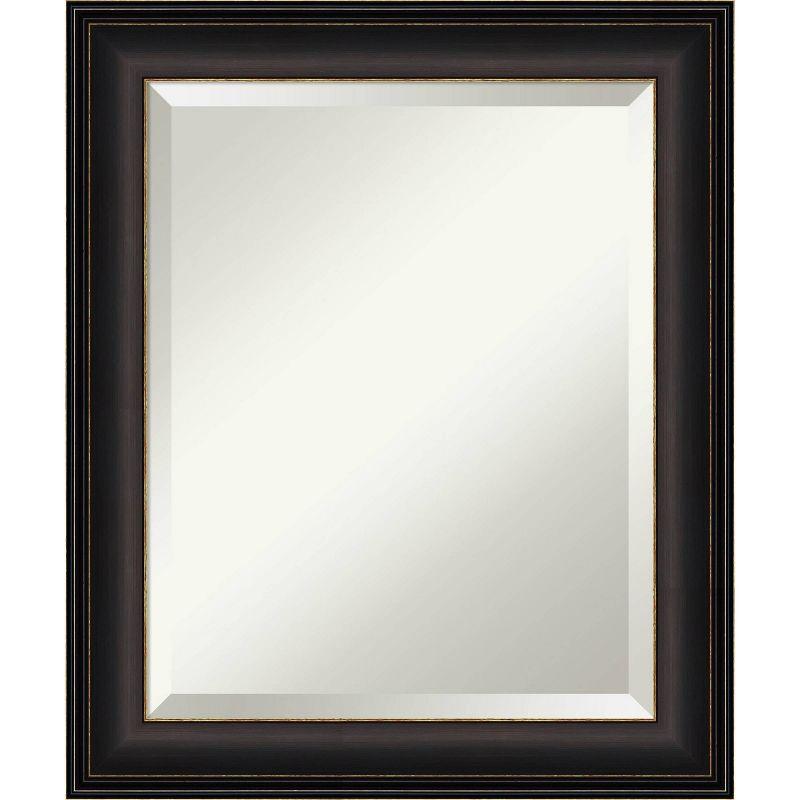 Amanti Art 20" x 24" Trio Oil Rubbed Framed Bathroom Vanity Wall Mirror Bronze: Modern Rectangle Beveled, Wall Mount, Polystyrene Frame