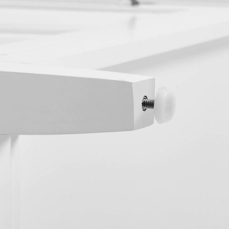Silvia Stainless Steel Top Kitchen Island White/Stainless Steel - Crosley