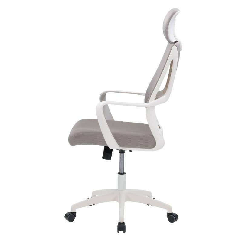 Ergonomic Swivel Mesh Office Chair with Lumbar Support - Gray