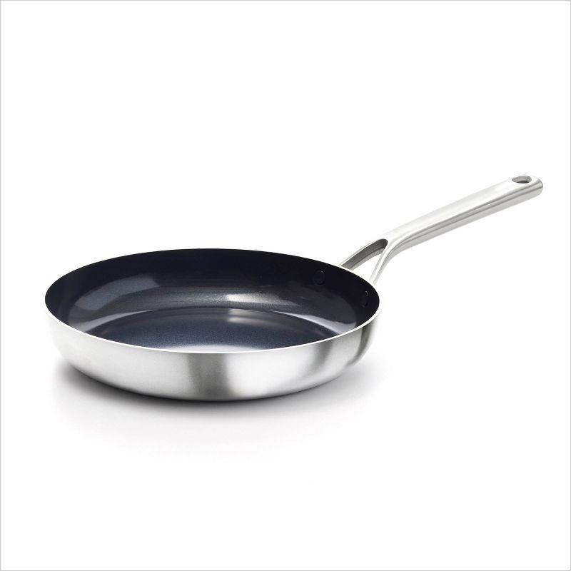 OXO Mira 3-Ply Stainless Steel Non-Stick Frying Pan, 8"