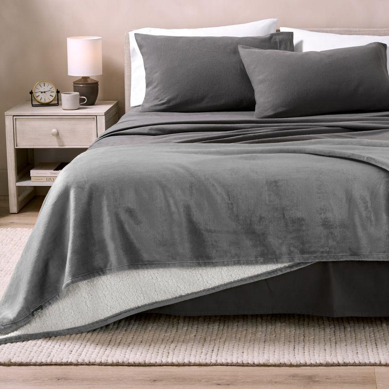 Bare Home Sherpa Fleece Blanket