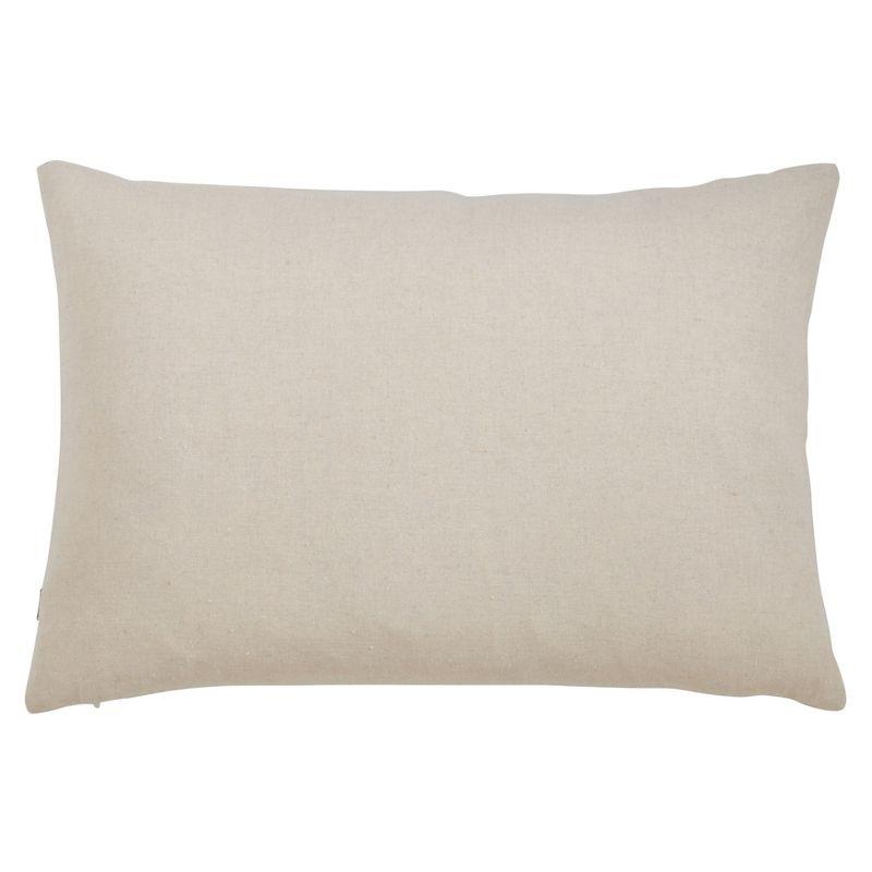 Saro Lifestyle Plaid Christmas Sheep Decorative Pillow Cover, Red, 13" x 20"