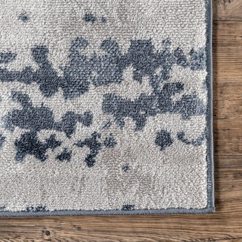 4'3"x6' Ginny Contemporary Speckled Abstract Area Rug Blue - nuLOOM: Machine Made, Low Pile, Indoor Use
