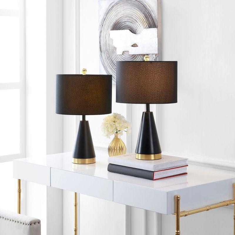 Penla Table Lamp (Set of 2) - Black/Brass Gold - Safavieh.