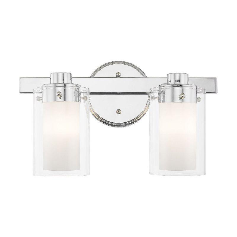 Livex Lighting Manhattan 2 - Light Vanity in  Polished Chrome