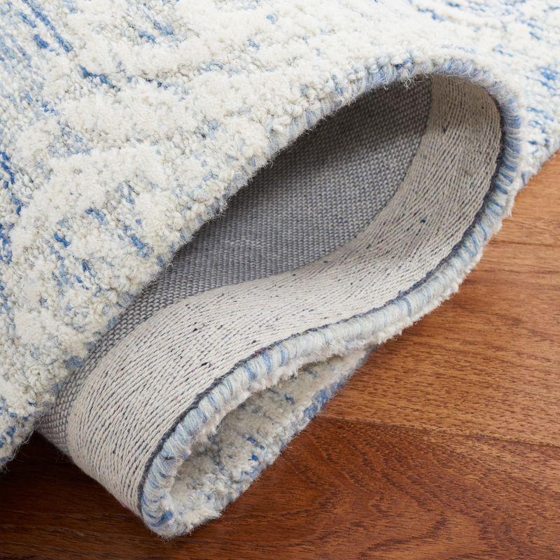 Metro MET871 Hand Tufted Indoor Area Rug - Blue/Ivory - 6'x6' - Safavieh