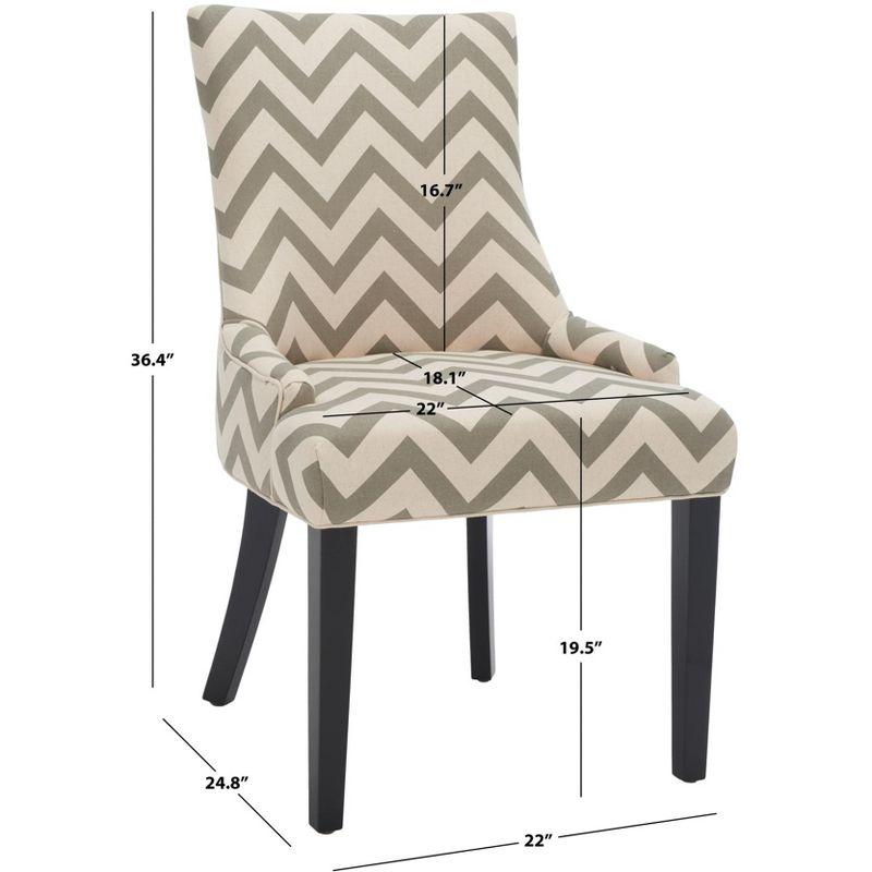 Lester 19" H Dining Chair (Set of 2) - MCR4709 - Granite - Safavieh Couture