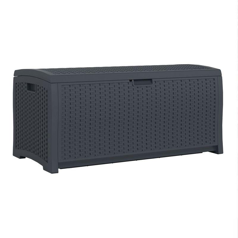 Suncast 73 Gallon Wicker Deck Box