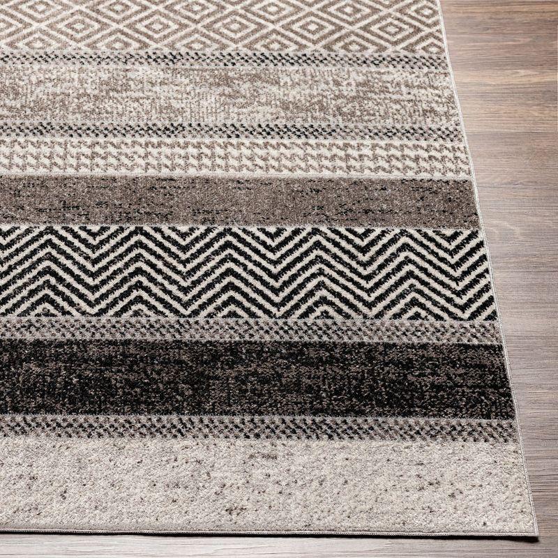 Mark & Day Sandborn Washable Woven Indoor Area Rugs Medium Gray