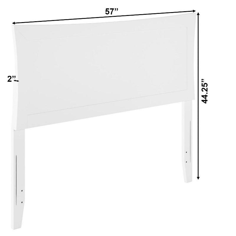 AFI Furnishings Metro Full Headboard with Turbo Charger in White