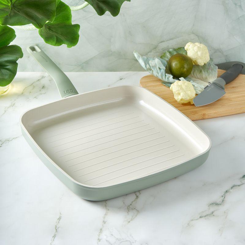 BergHOFF BergHOFF Balance Non-stick Ceramic Grill Pan, Recycled Aluminum