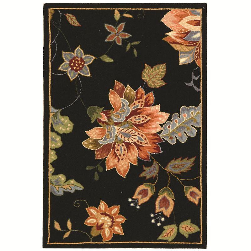 Chelsea HK306 Handmade Accent Rug - 2'9"x4'9" - Black - Safavieh