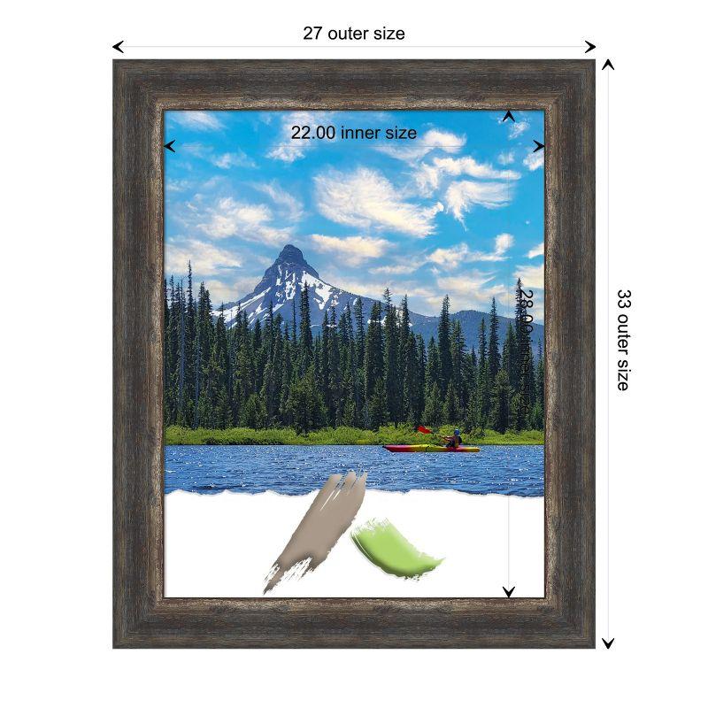 Amanti Art Bark Rustic Char Picture Frame