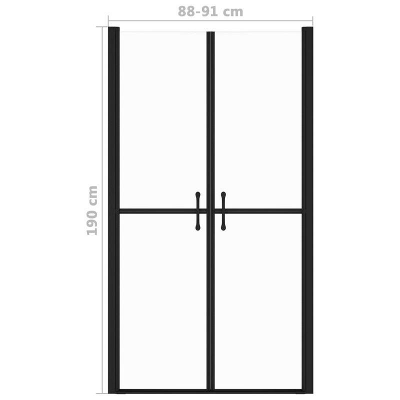 35.8'' - W x 74.8'' H Double Sliding Door Framed Shower Door with
