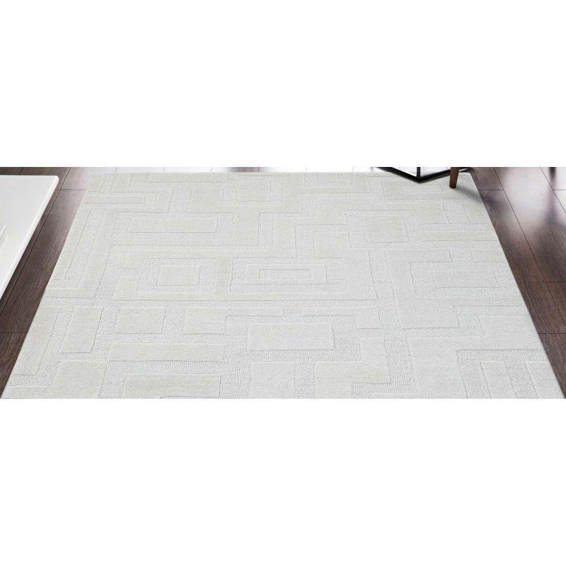 AllModern Helaine Hand Tufted Wool Indoor Rug