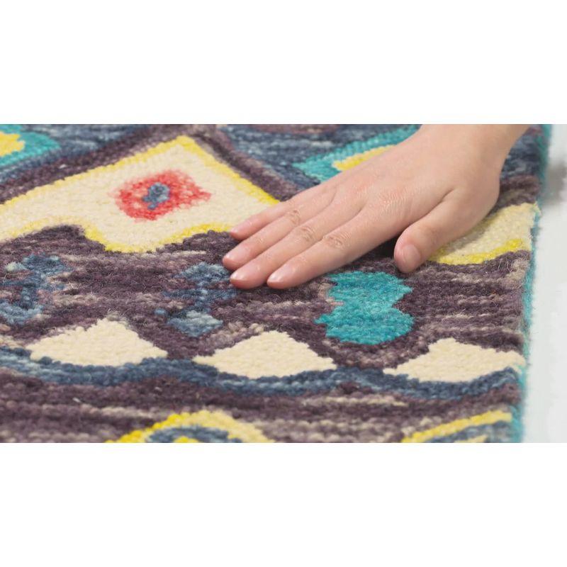 Aspen APN137 Hand Tufted Accent Rug - Blue/Red - 2'x3' - Safavieh.