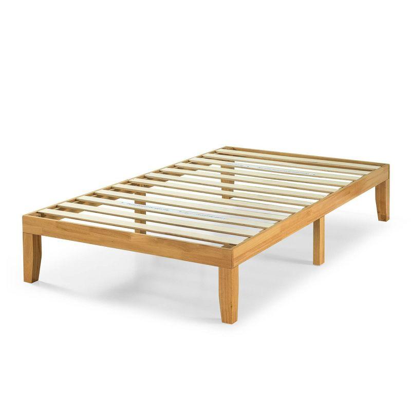 Moiz 14" Wood Platform Bed Frame Natural - Zinus