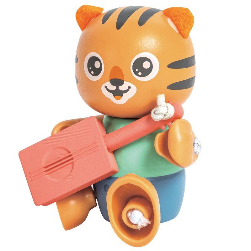 Hape: Milo & Melody Set - 2 Tiger Articulated Toy Figurines,Age 3+