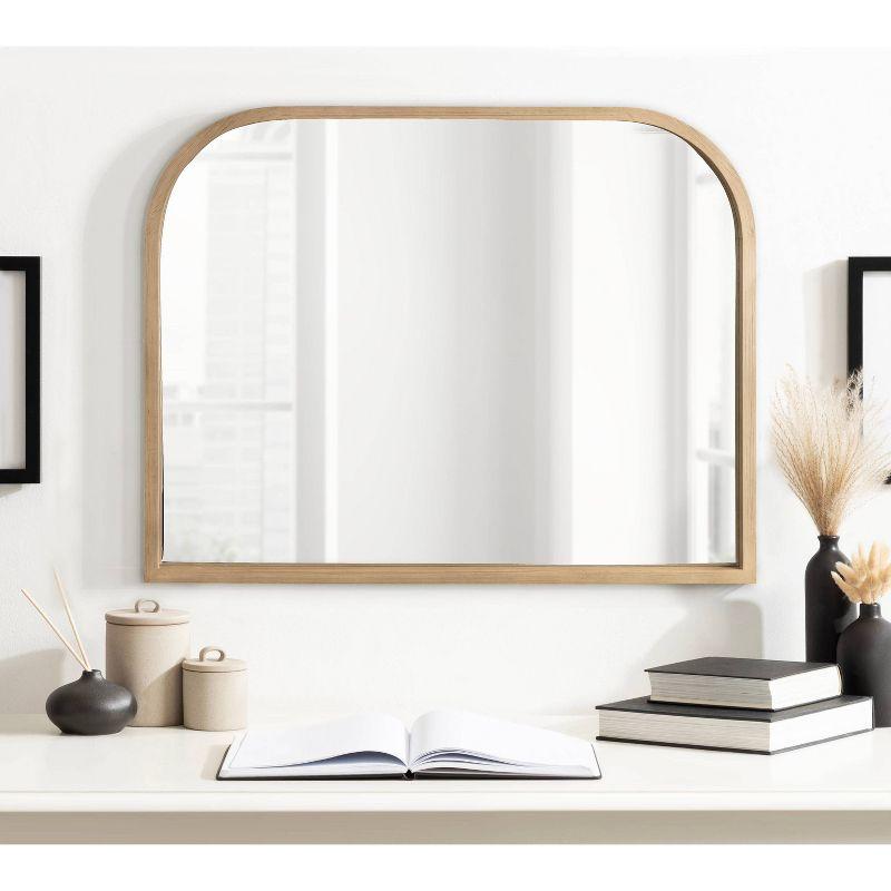 Kate & Laurel All Things Decor 36"x28" Occonor Modern Wooden Arched Mirror