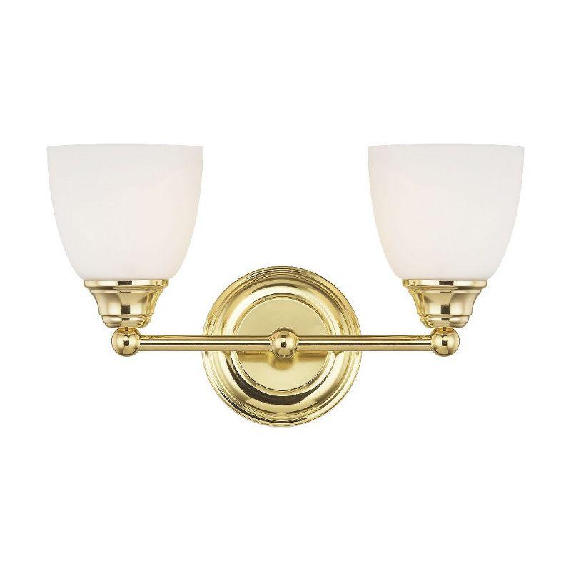 Livex Lighting Somerville 2 - Light Vanity in  Polished Brass