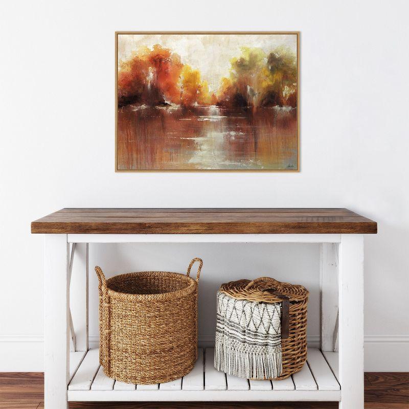 Amanti Art Jeweled Water by Sydney Edmunds Canvas Wall Art Print Framed 30-in. x 23-in.