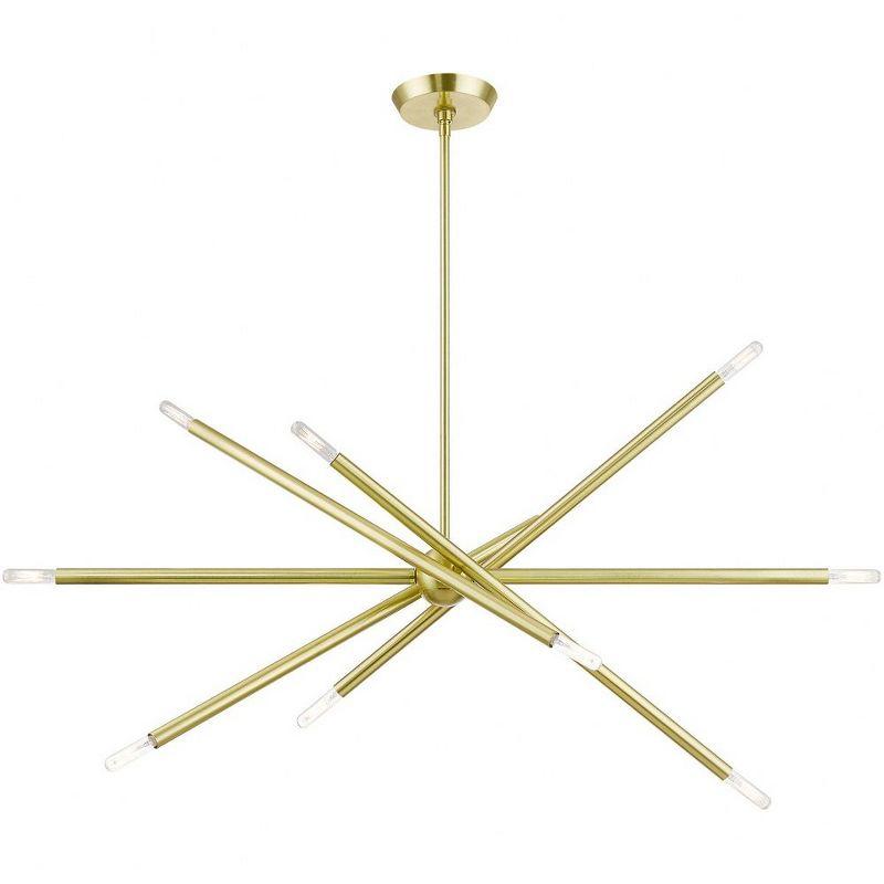 Livex Lighting Soho 10 - Light Chandelier in  Satin Brass