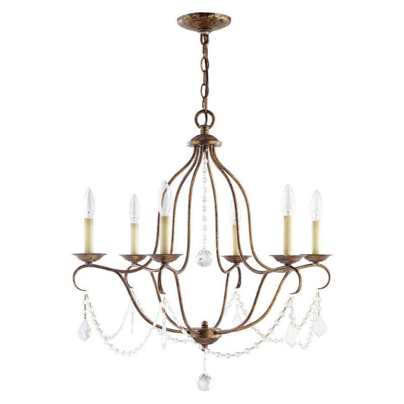 Livex Lighting Chesterfield 6 - Light Chandelier in  Hand Applied Venetian Golden Bronze