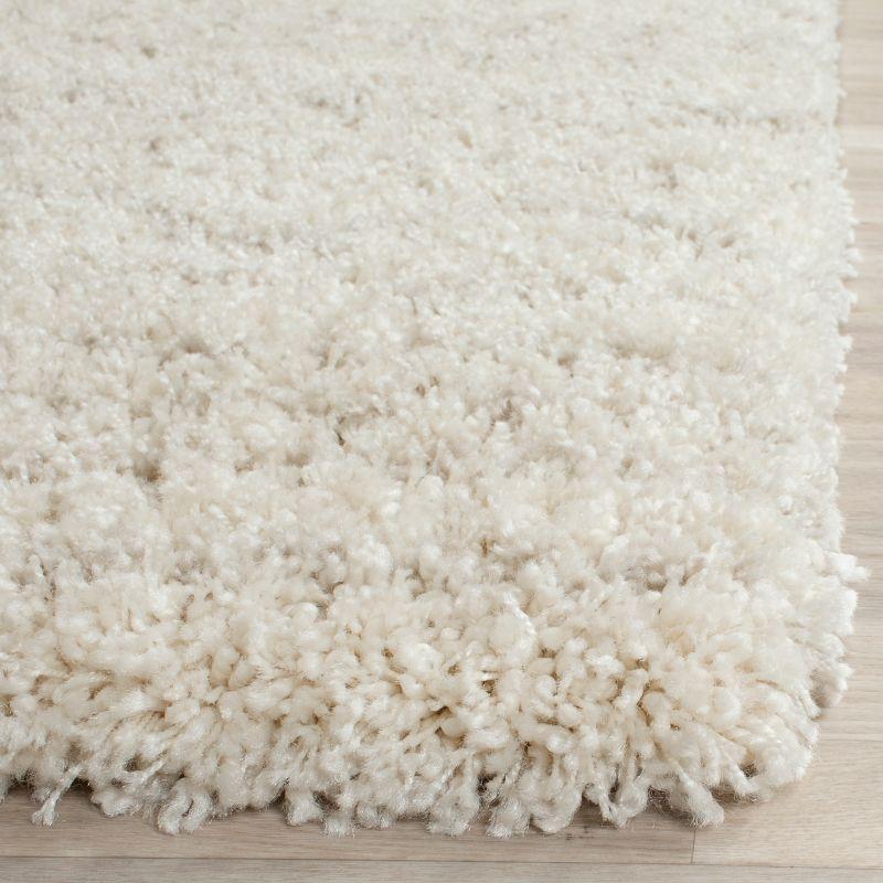 Arizona Shag ASG741 Power Loomed Indoor Area Rug - Ivory/Beige - 8'x8' - Safavieh