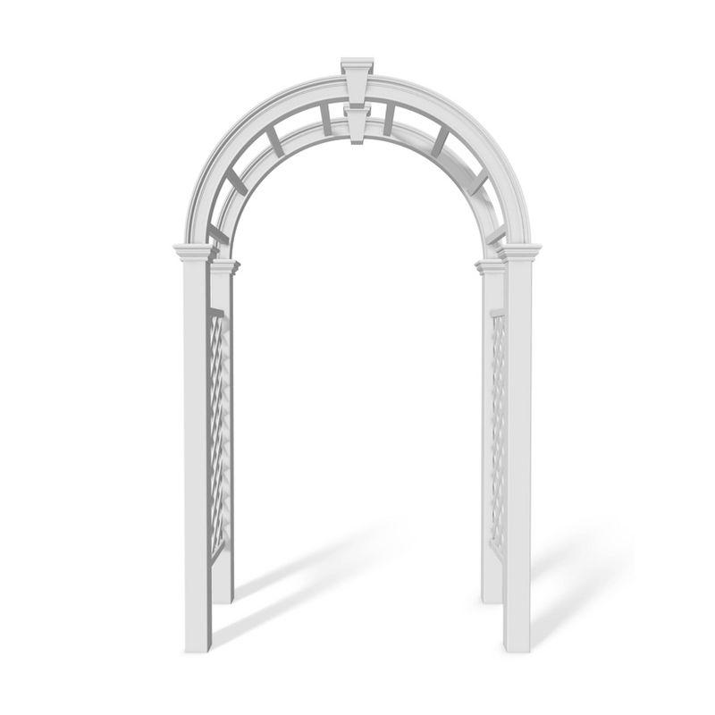 Nantucket Legacy White Vinyl Garden Arbor