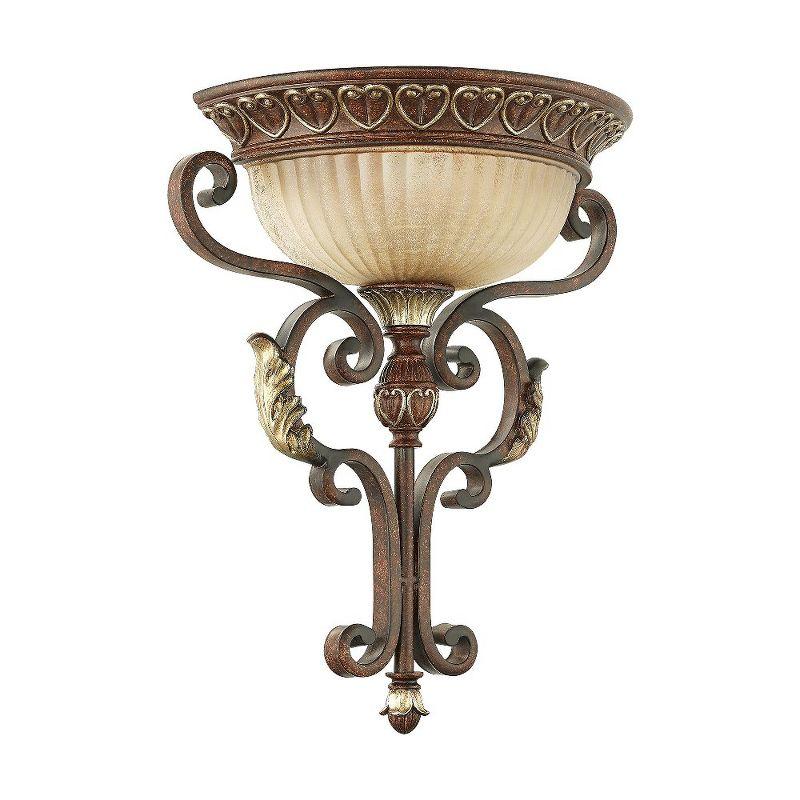 Livex Lighting Villa Verona 1 - Light Wall Light in  Verona Bronze/Aged Gold Leaf