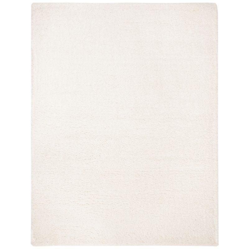 Fontana Shag 800 FNT800 Power Loomed Indoor Area Rug - Ivory - 6'7"x9' - Safavieh