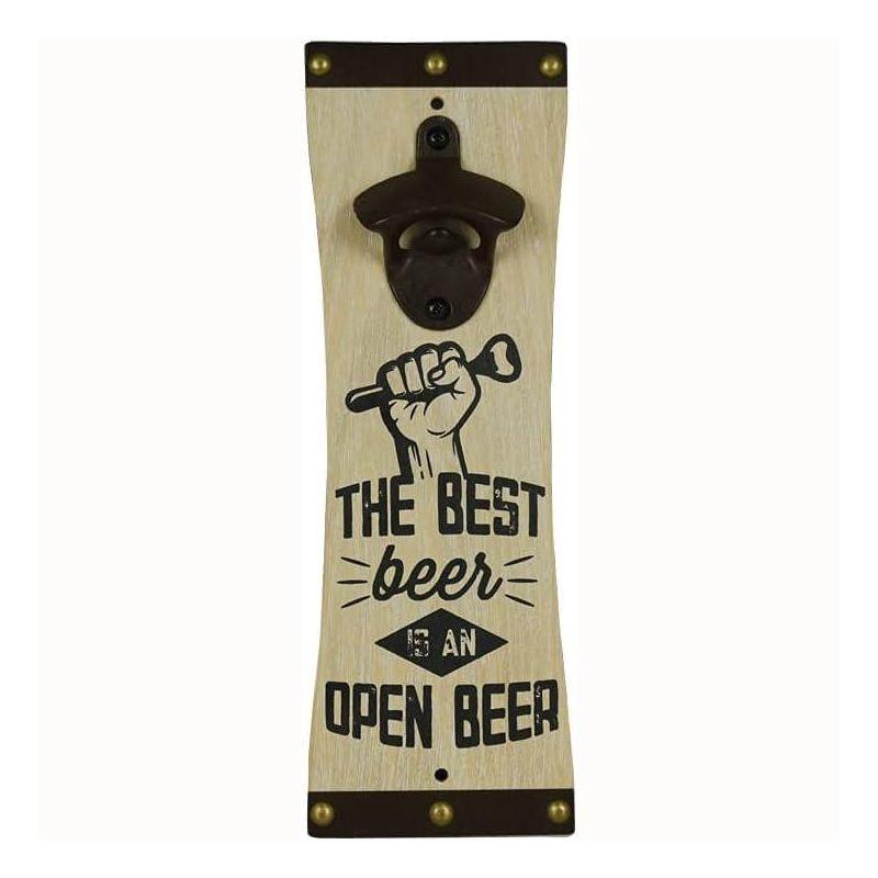 Amber Fight Gear Wall-Mounted Bottle Opener for Beer, Soda, and Pop Modern & Elegant Kitchen and Barware