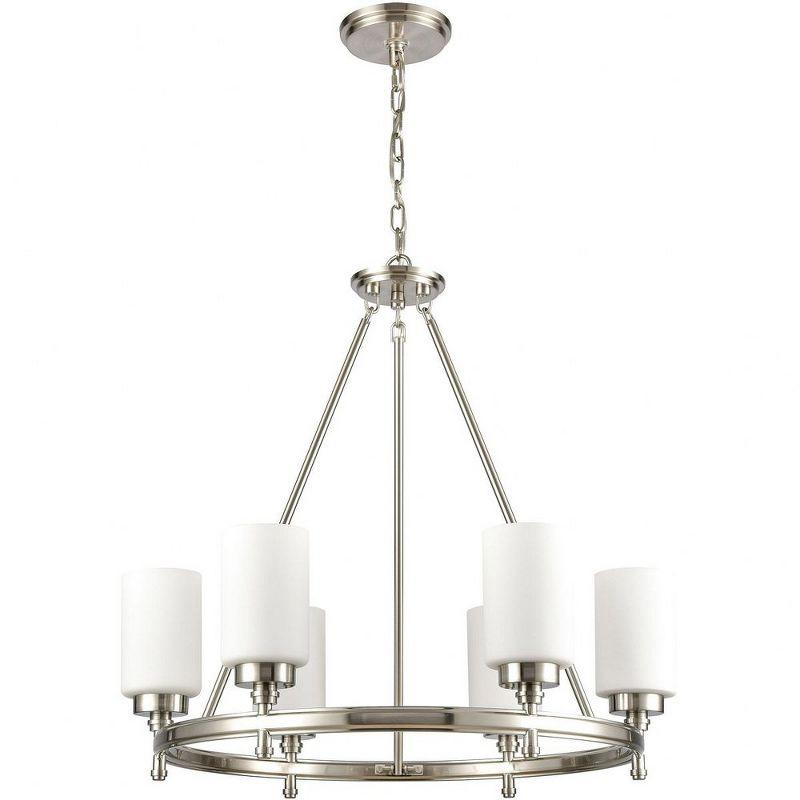 Elk Home Dawson 6 - Light Chandelier in  Satin Nickel