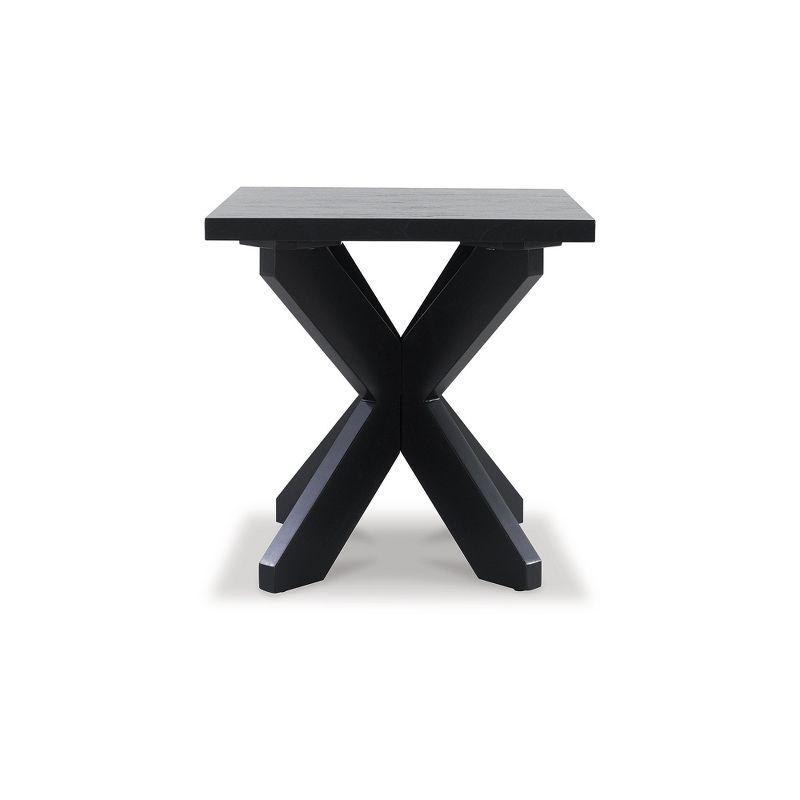 Signature Design by Ashley Contemporary Joshyard End Table, Black