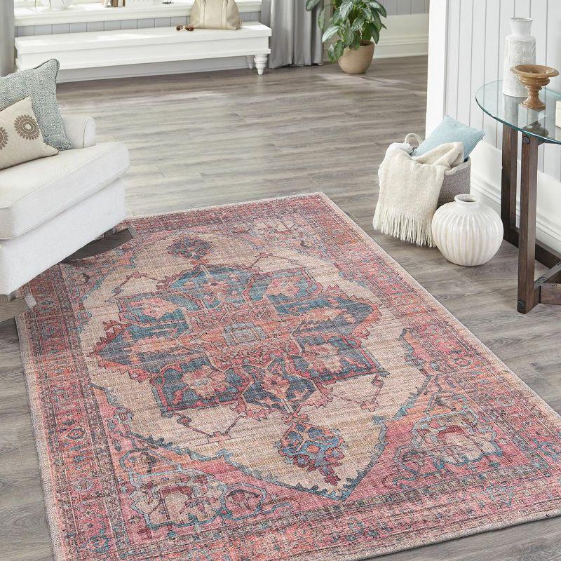 Unique Loom 5' 3 x 8' 0 Nostalgia  Ella Machine Washable Antique Beige Area Rug