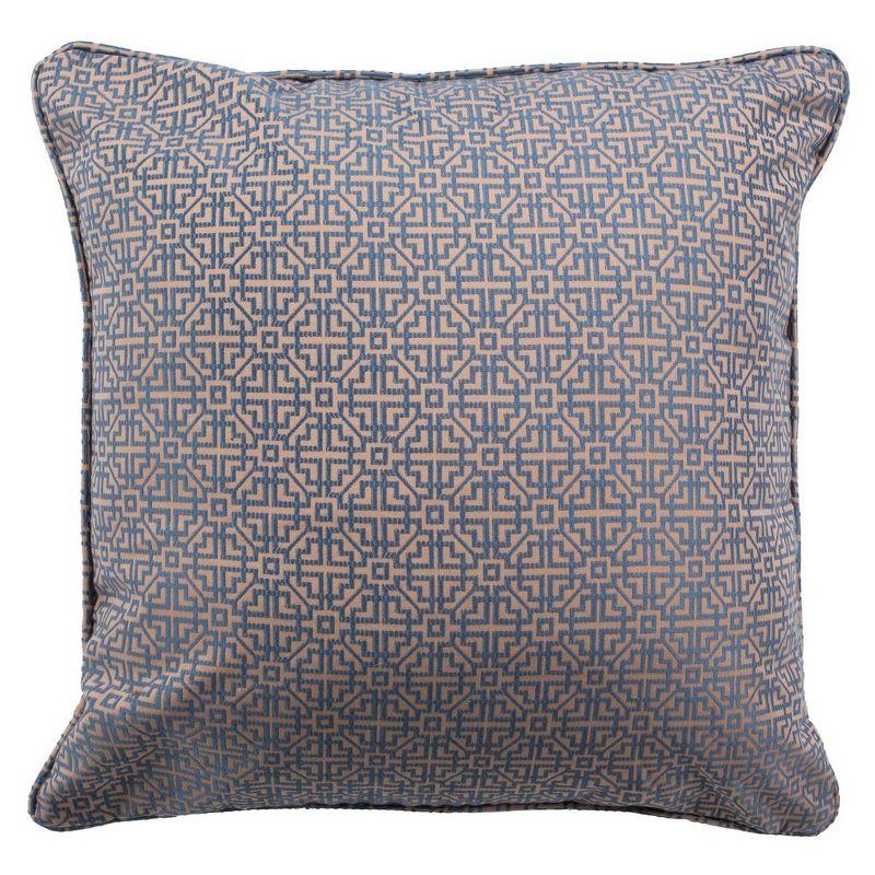 Caitria Pillow - Blue/Tan - 20"X20" - Safavieh