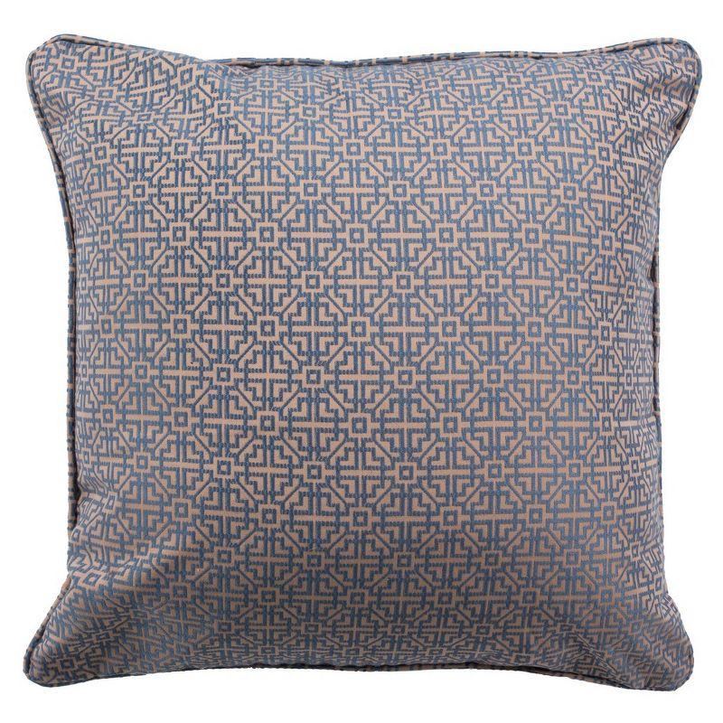 Caitria Pillow - Blue/Tan - 20" X 20"  - Safavieh