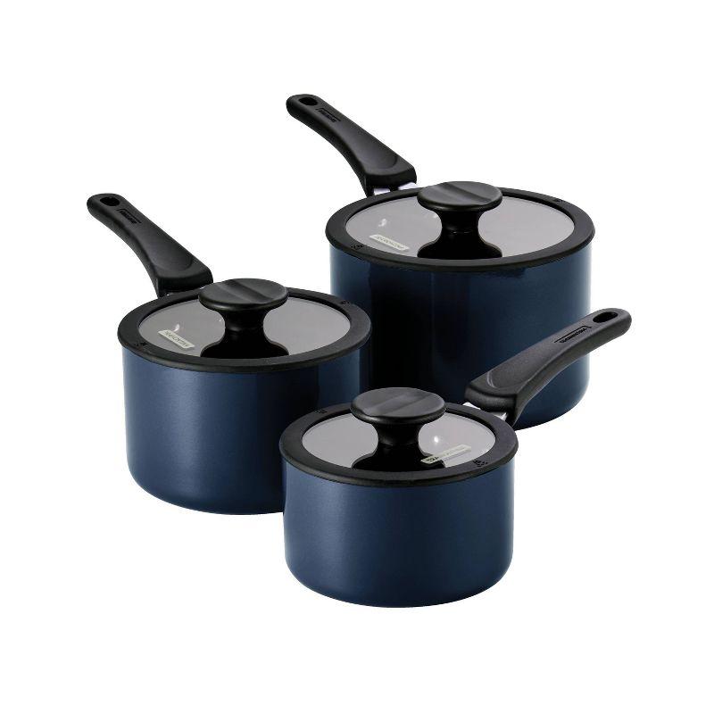 Tramontina Aluminum Non Stick Sauce Pan 6 Pc Nesting Set