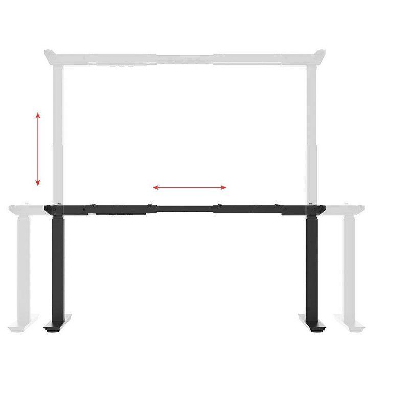 Monoprice Dual Motor Easy Assembly Folding Sit-Stand Desk Frame, Max 265 lbs Weight Capacity - Workstream Collection